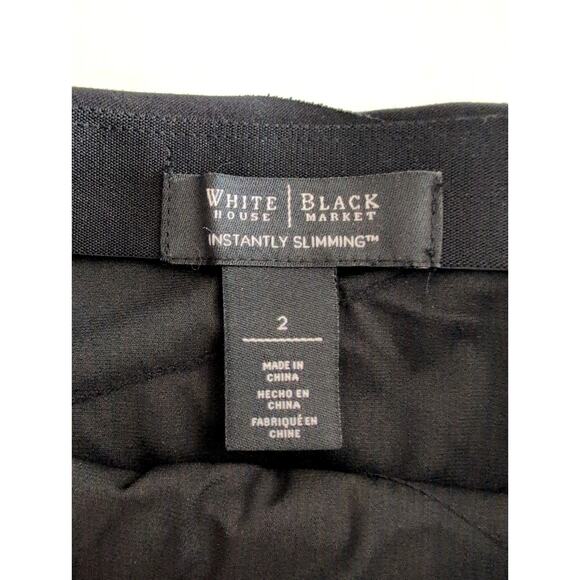 White House Black Market Instantly Slimming Black Bandage Skirt Size 2 - Picture 3 of 6